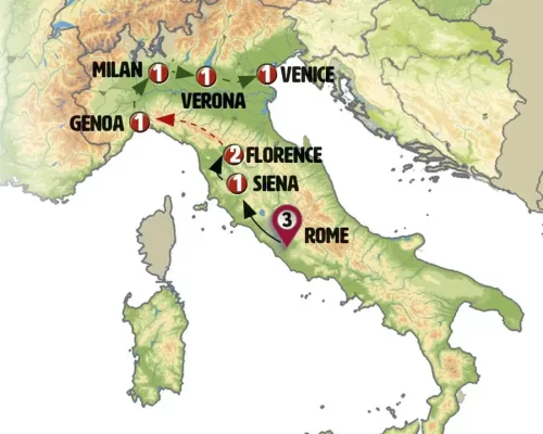 تور 8 روزه سفری شاهانه به قلب روم: تعطیلاتی رویایی