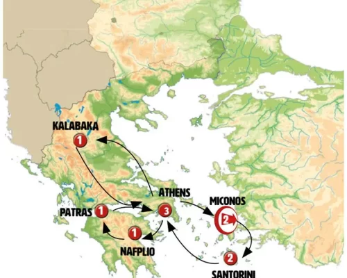 تور 11 روزه جزایر یونانی، شمال یونان و پلوپونز